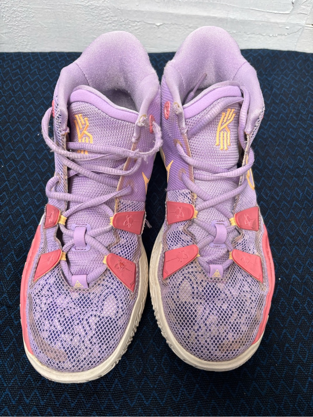 Nike  Purple and Pink Sneakers with Yellow Logo